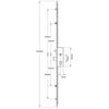 Latch Deadbolt 2 Rollers 2 Mushrooms Split Spindle Multipoint Door Lock - Option 1 (top roller to spindle = 730mm)
