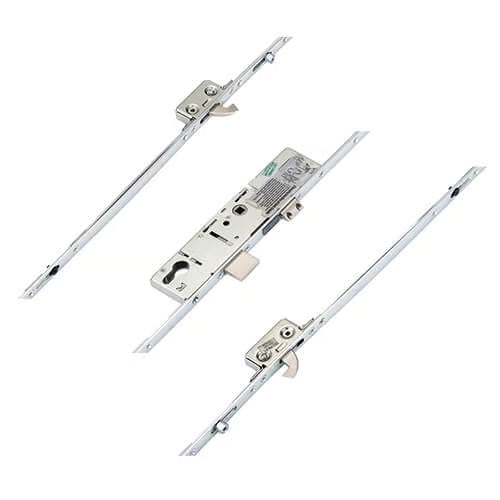 Latch Deadbolt 2 Hooks 2 Rollers Split Spindle Multipoint Door Lock