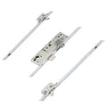 Latch Deadbolt 2 Small Hooks Split Spindle Multipoint Door Lock - 20mm Faceplate - Option 3 (top hook to spindle = 680mm)