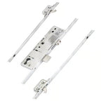 Latch Deadbolt 2 Small Hooks Split Spindle Multipoint Door Lock - 20mm Faceplate - Option 3 (top hook to spindle = 680mm)
