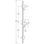 Latch 3 Deadbolts Split Spindle Multipoint Door Lock - Option 1 (top deadbolt to spindle = 570mm)