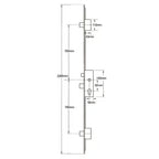 Secury A2 Latch 3 Deadbolts Auto Locking Multipoint Door Lock (top deadbolt to spindle = 700mm)