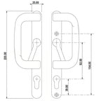 Handle Set for Patio Doors