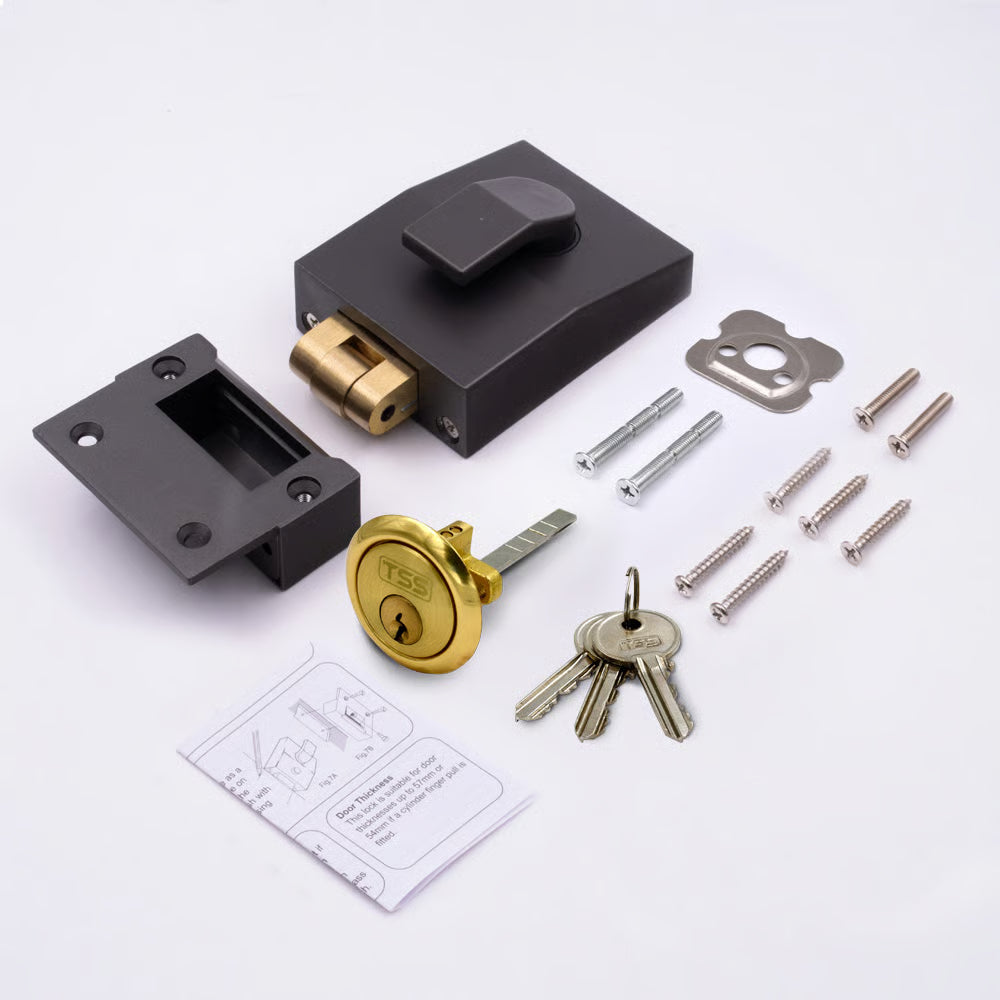 5 Pin Modern Rollerbolt Nightlatch 60mm