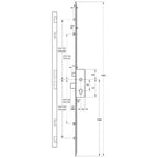 Latch Deadbolt 2 Hook Split Spindle Timber and Composite Repair Multipoint Door Lock