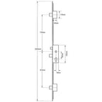 Europa Latch 3 Deadbolts Lift Lever Multipoint Door Lock - Option 2