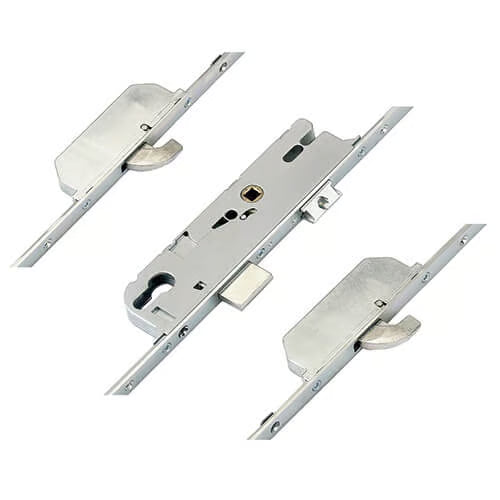 Europa Latch Deadbolt 2 Hooks 20mm Flat Faceplate Split Spindle Multipoint Door Lock