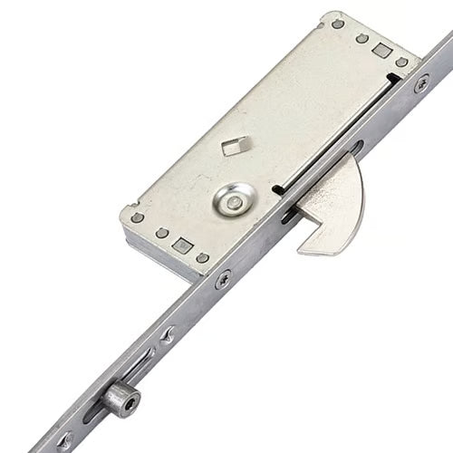 Latch Deadbolt 2 Hooks 4 Rollers Split Spindle Multipoint Door Lock - Option 1 (top hook to spindle = 610mm)