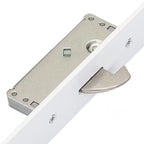 Latch Deadbolt 2 Hooks Split Spindle 44mm Flat White Faceplate Multipoint Door Lock