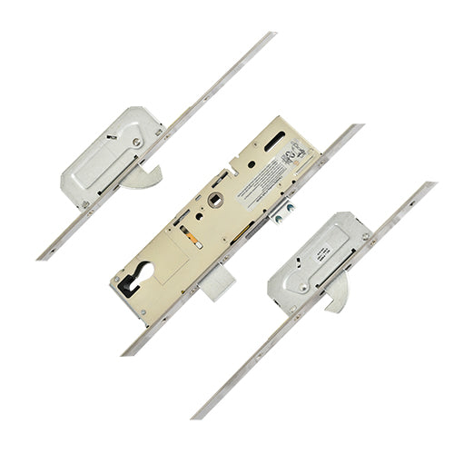 Invincible Latch Deadbolt 2 Hooks Split Spindle Multipoint Door Lock - Option 1 (top hook to spindle = 728mm)