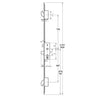 Invincible Latch Deadbolt 2 Hooks Split Spindle Multipoint Door Lock - Option 1 (top hook to spindle = 728mm) (Copy)