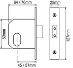 Ace Oval Mortice Deadlock