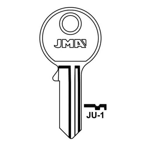 JU-1 Cylinder Key Blank