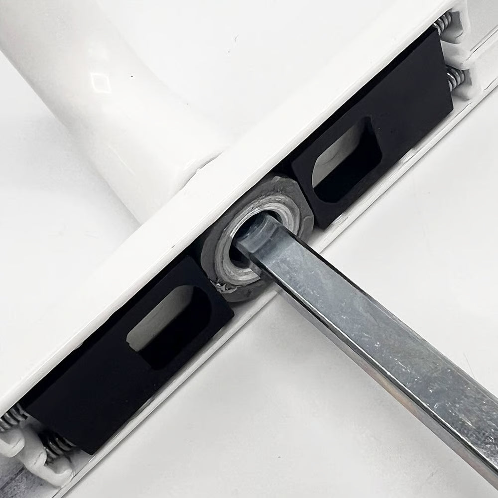 B&Q Lever Lever UPVC Multipoint Door Handles - 85mm PZ Sprung 195mm Screw Centres