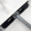 B&Q Lever Lever UPVC Multipoint Door Handles - 85mm PZ Sprung 195mm Screw Centres