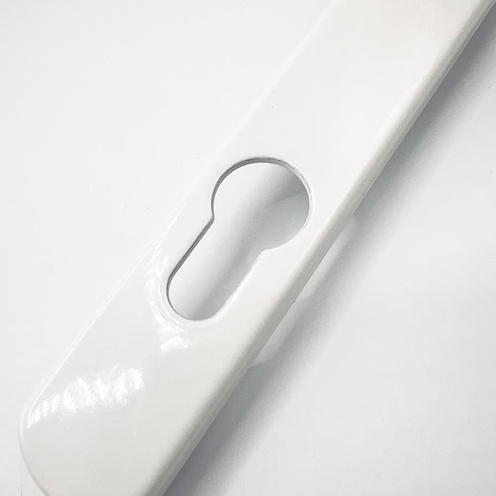 B&Q Lever Lever UPVC Multipoint Door Handles - 85mm PZ Sprung 195mm Screw Centres
