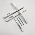 B&Q Lever Lever UPVC Multipoint Door Handles - 85mm PZ Sprung 195mm Screw Centres