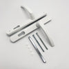 B&Q Lever Lever UPVC Multipoint Door Handles - 85mm PZ Sprung 195mm Screw Centres
