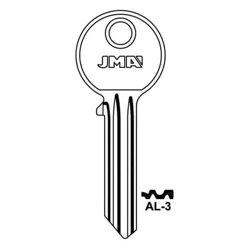 AL-3 Asec 6 Pin Cylinder Key Blank