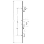 Latch Deadbolt 2 Pins Lift Lever Multipoint Door Lock - Shootbolt Compatible