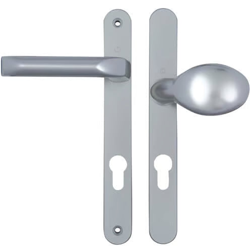 Asgard Lever Moveable Pad UPVC Multipoint Door Handles - 92mm/70mm PZ Unsprung 205mm Screw Centres