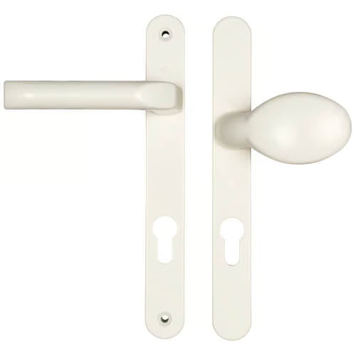 Asgard Lever Moveable Pad UPVC Multipoint Door Handles - 92mm/70mm PZ Unsprung 205mm Screw Centres