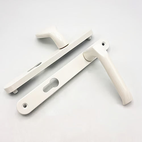 Asgard Lever Moveable Pad UPVC Multipoint Door Handles - 92mm/70mm PZ Unsprung 205mm Screw Centres