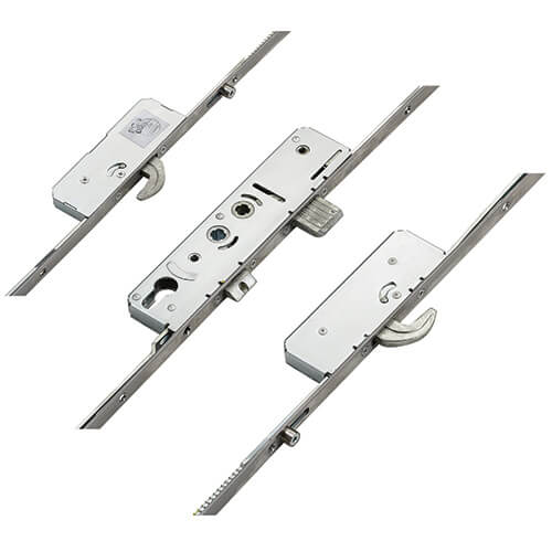 Latch Deadbolt 2 Hooks 2 Rollers Double Spindle Multipoint Door Lock (top hook to spindle = 640mm)