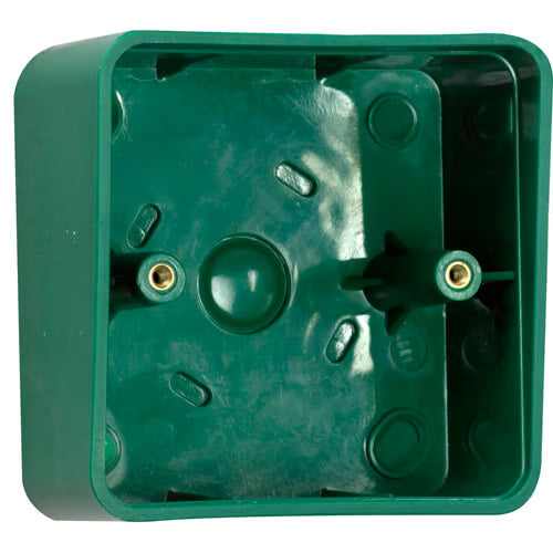 Green Plastic Shrouded Back Box