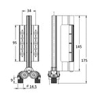 for Smart Visofold 1000 Bi-Fold Doors Bottom Roller
