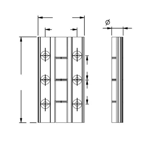 Door Hinge for Raynaers CF68 Aluminium Bifold Doors