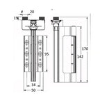 for ALUK Bi-Fold Doors Top Guide - New style (New version)