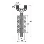 for Raynaers CF68 Bi-Fold Doors Top Guide