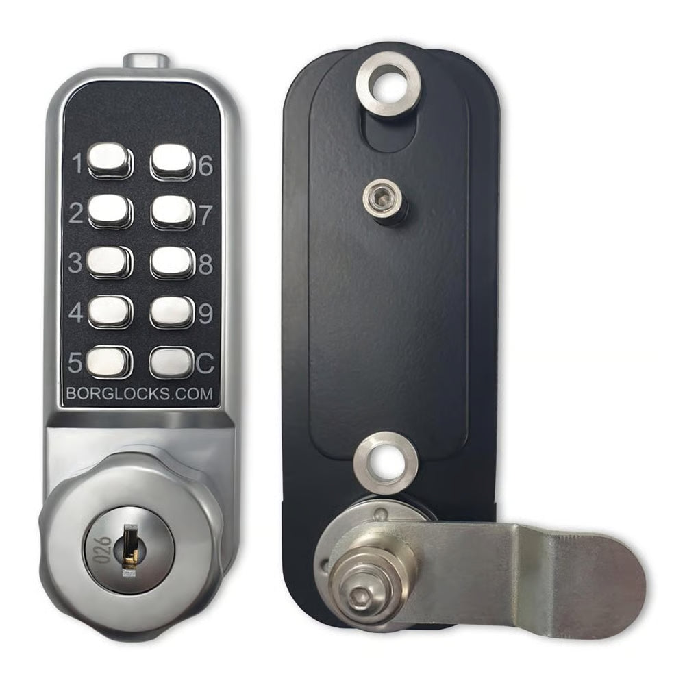 BL1706 SC Digital Camlock with Key Override Satin Chrome