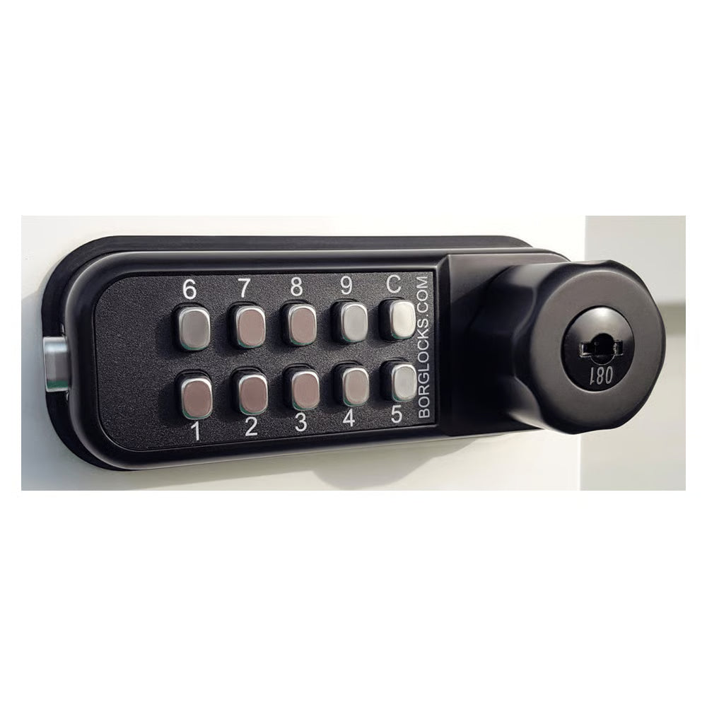BL1716 MG Horizontal Digital Camlock with Key Override Marine Grade