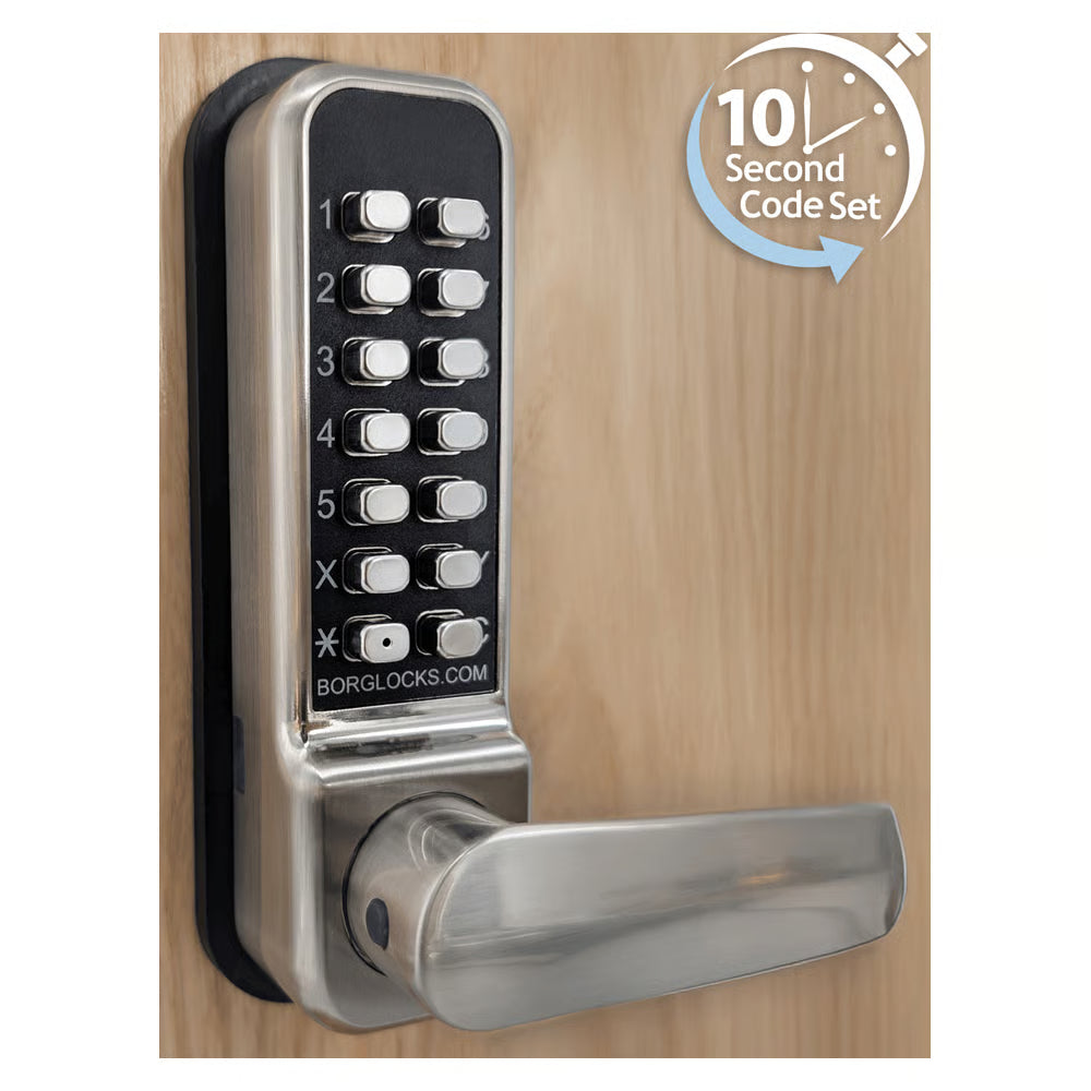 BL2401 ECP Easicode Pro Tubular Latch Digital Lock with Lever Handle & Holdback