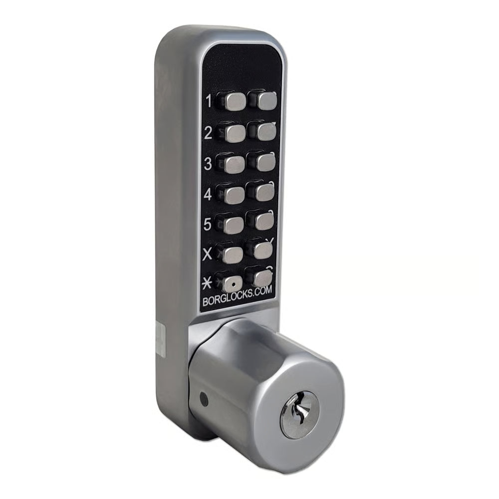 BL2702 ECP Easicode Pro Aluminium Latch Back To Back Digital Lock with Knob Turn, Holdback & Key Override Marine Grade