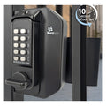 BL3080 Mini Gate Digital Lock with Knob Turn & Inside Push/Pull Pad Marine Grade
