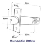 BL4441 ECP Easicode Pro Aluminium Latch Back To Back Digital Lock Marine Grade
