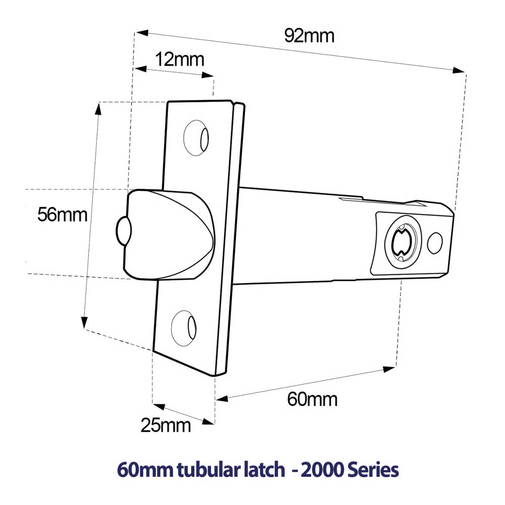 BL4441 ECP Easicode Pro Aluminium Latch Back To Back Digital Lock Marine Grade