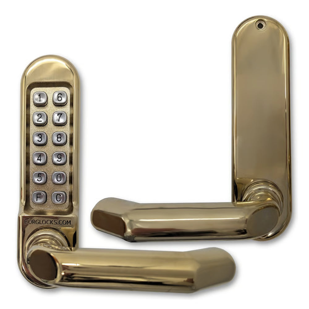 BL5000 Front & Back Plates Digital Lock with Round Lever Handle & Passage Mode