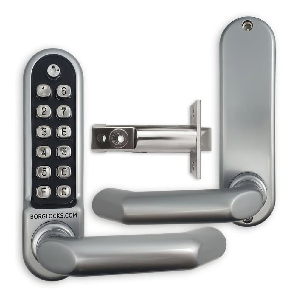 L5001 ECP Easicode Pro Tubular Latch Digital Lock with Round Lever Handle & Passage Mode