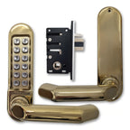 BL5002 Aluminium Latch Digital Lock with Round Lever Handle & Passage Mode