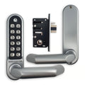 BL5002 ECP Easicode Pro Aluminium Latch Digital Lock with Round Lever Handle & Passage Mode