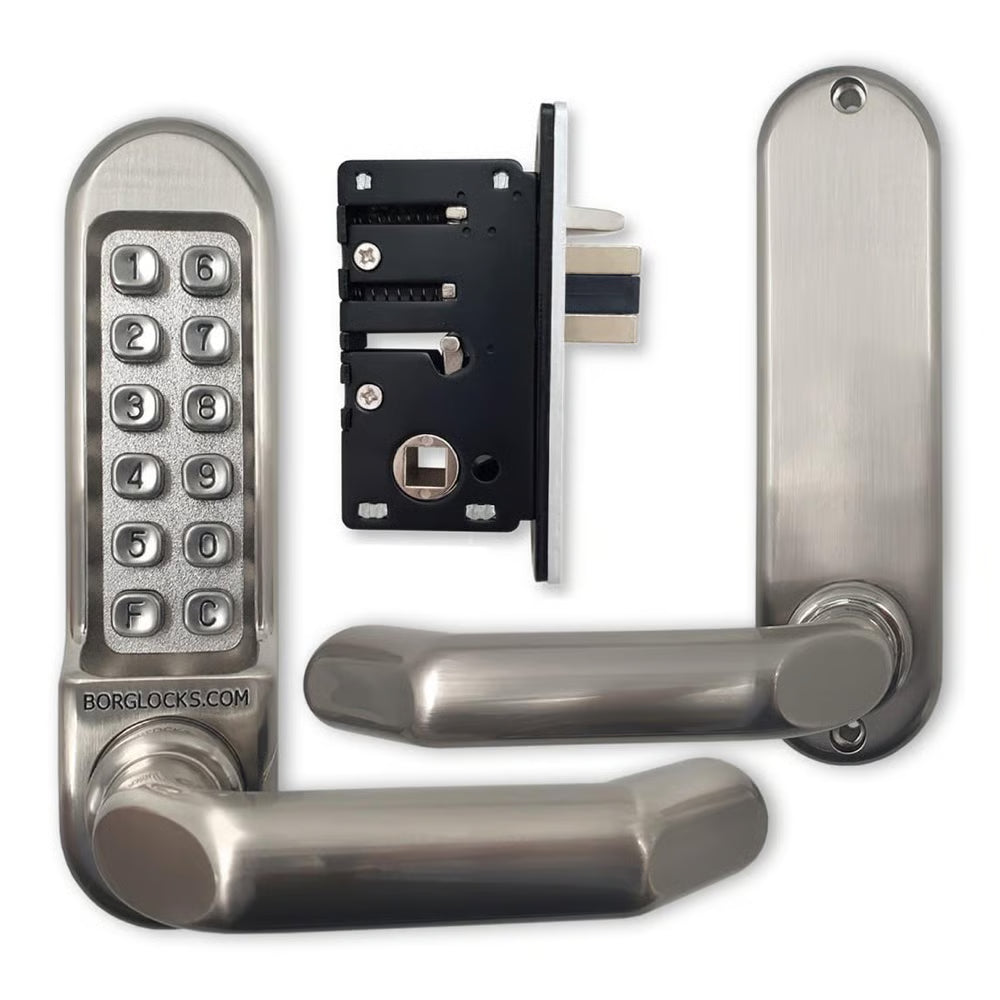 BL5003 FT Fire Tested Mortice Sashlock Digital Lock with Round Lever Handle & Passage Mode