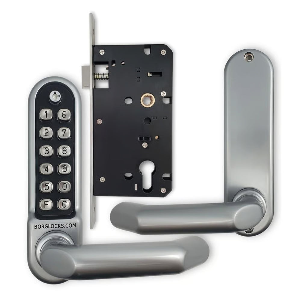 BL5003 ECP Easicode Pro Mortice Sashlock Digital Lock with Round Lever Handle & Passage Mode