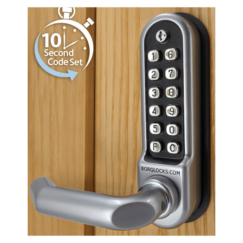 BL5003 ECP Easicode Pro Mortice Sashlock Digital Lock with Round Lever Handle & Passage Mode