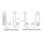 BL5009 ECP Easicode Pro Mortice Nightlatch Digital Lock with Round Lever Handle & Passage Mode