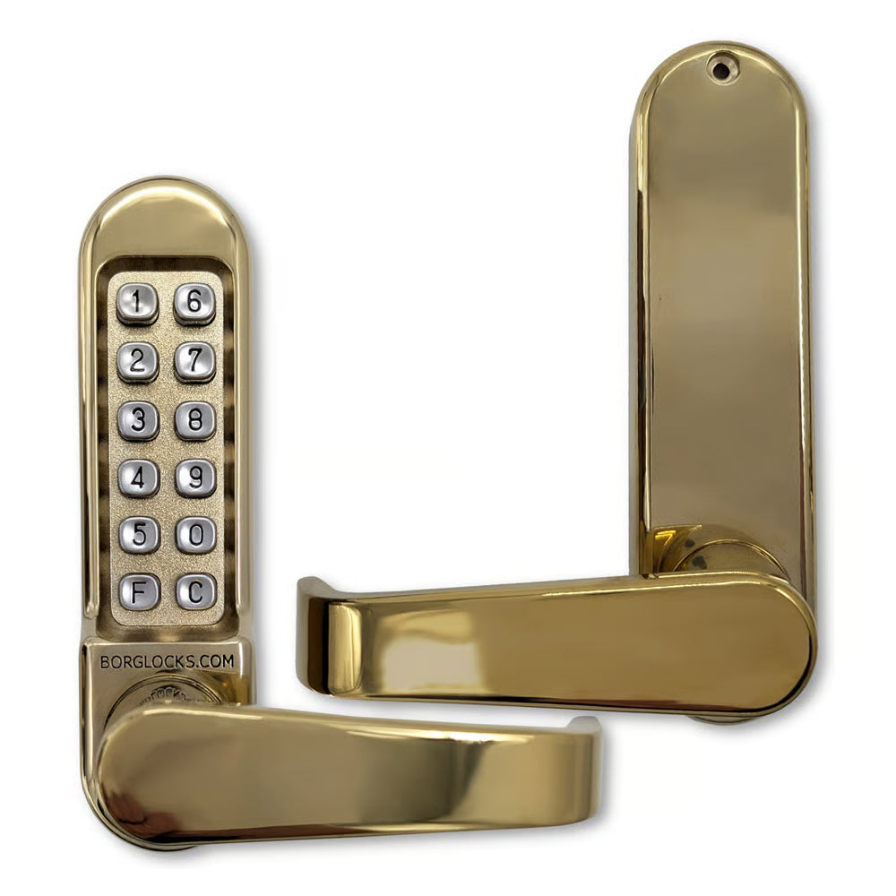 BL5400 Front & Back Plates Digital Lock with Flat Lever Handle & Passage
