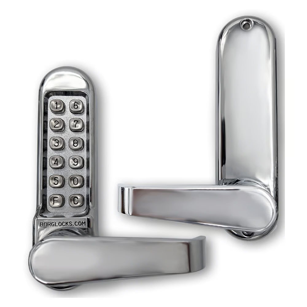 BL5400 Front & Back Plates Digital Lock with Flat Lever Handle & Passage